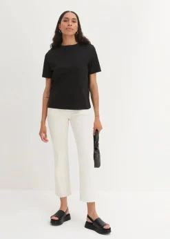 Clearance T-Shirt aus reiner schwerer Bio-Baumwolle Damen Shirts & Tops|Basics