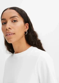 Damen bonprix Shirts & Tops|Basics|T-Shirt aus reiner schwerer Bio-Baumwolle