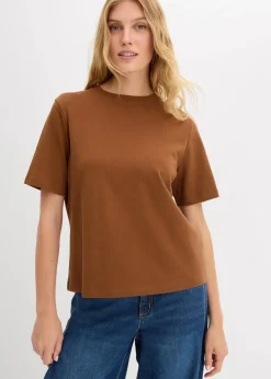 Damen bonprix Bekleidung·Röcke|Nachhaltigere Materialien|T-Shirt aus reiner schwerer Bio-Baumwolle