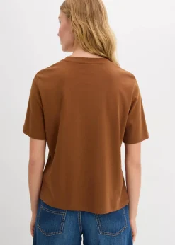 Damen bonprix Bekleidung·Röcke|Nachhaltigere Materialien|T-Shirt aus reiner schwerer Bio-Baumwolle
