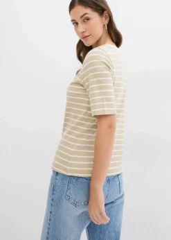 T-Shirt aus schwerer Bio-Baumwolle Damen Nachhaltigere Materialien|Shirts & Tops
