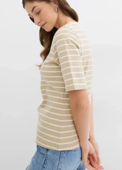 T-Shirt aus schwerer Bio-Baumwolle Damen Nachhaltigere Materialien|Shirts & Tops