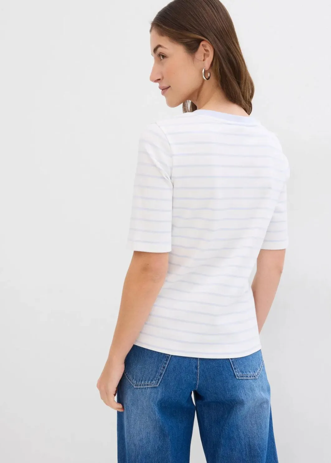 Damen bonprix Nachhaltigere Materialien|Shirts & Tops|T-Shirt aus schwerer Bio-Baumwolle