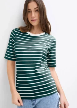 T-Shirt aus schwerer Bio-Baumwolle Damen Nachhaltigere Materialien|Shirts & Tops