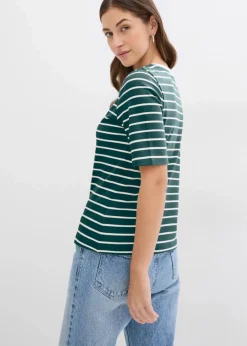 T-Shirt aus schwerer Bio-Baumwolle Damen Nachhaltigere Materialien|Shirts & Tops