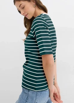 T-Shirt aus schwerer Bio-Baumwolle Damen Nachhaltigere Materialien|Shirts & Tops