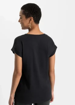 Discount T-Shirt aus softem Viskose-Mix Damen Shirts & Tops