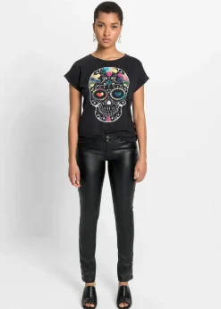 Discount T-Shirt aus softem Viskose-Mix Damen Shirts & Tops