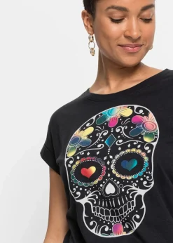 Discount T-Shirt aus softem Viskose-Mix Damen Shirts & Tops