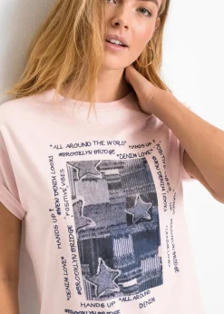 Sale T-Shirt aus softem Viskose-Mix Damen Shirts & Tops