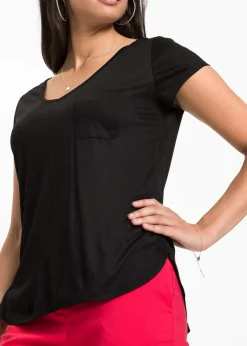 T-Shirt aus softer Viskose Damen Shirts & Tops|Basics
