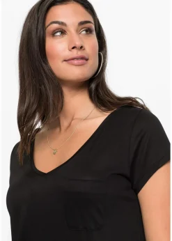 T-Shirt aus softer Viskose Damen Shirts & Tops|Basics