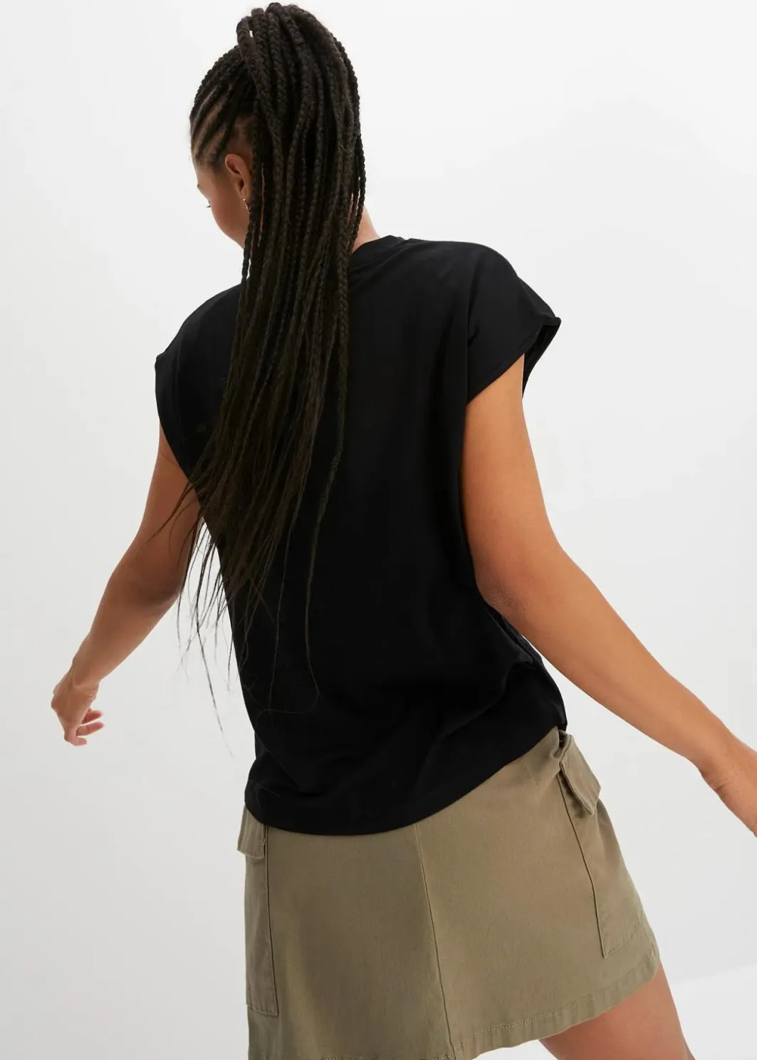 New T-Shirt aus softer Viskose Damen Nachhaltigere Materialien|Shirts & Tops