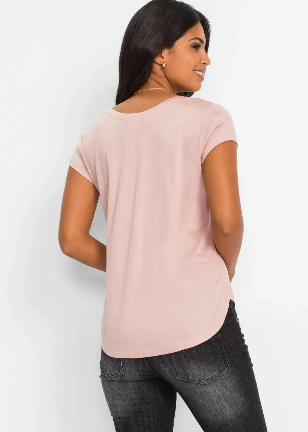 Discount T-Shirt aus softer Viskose Damen Shirts & Tops|Basics