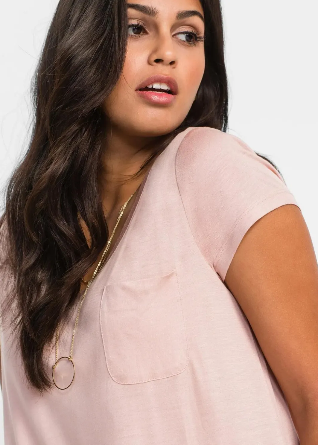 Discount T-Shirt aus softer Viskose Damen Shirts & Tops|Basics