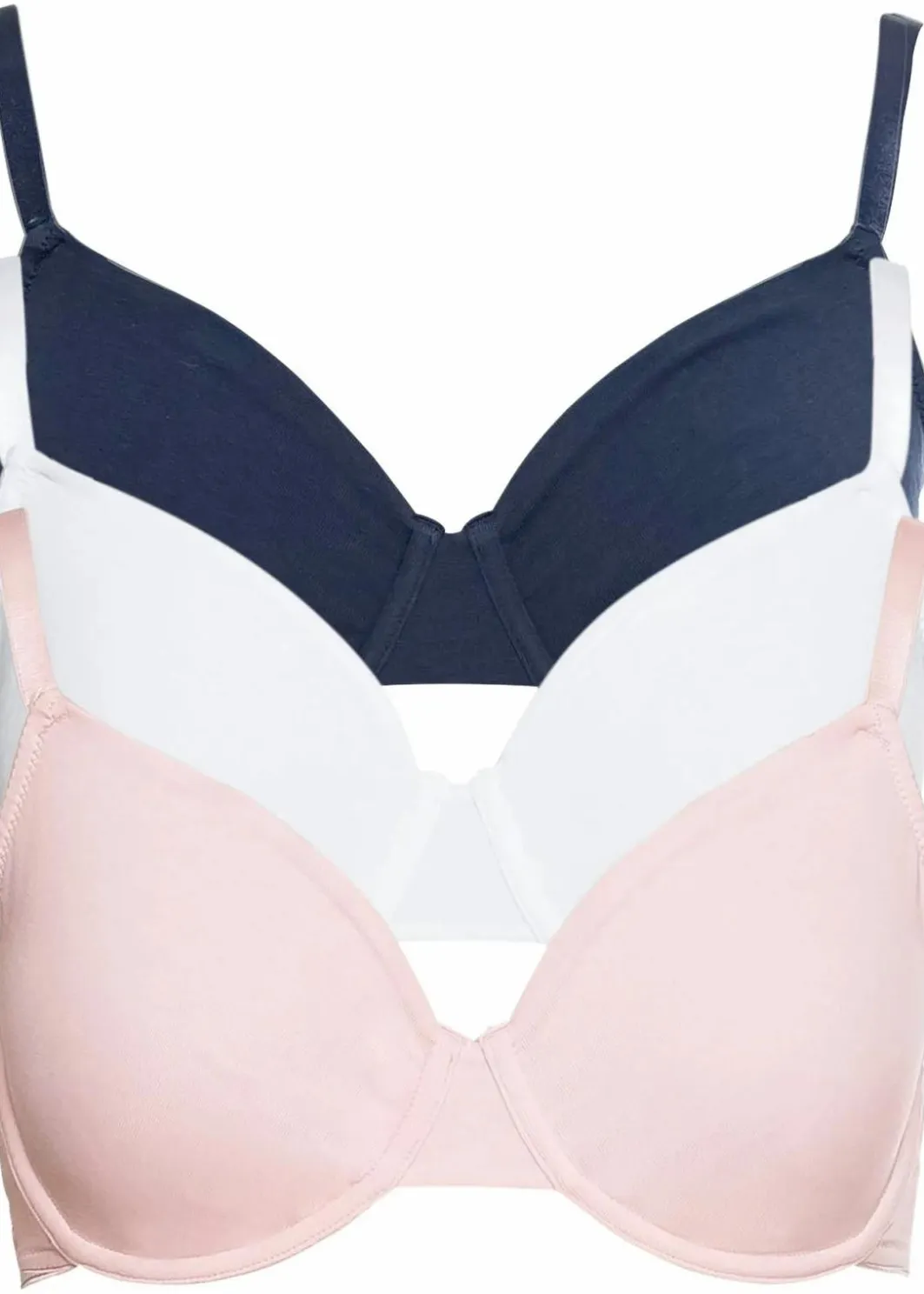 Best T-Shirt BH mit Bügel aus Bio-Baumwolle (3er Pack) Damen Große Cups D-H|Nachhaltigere Materialien