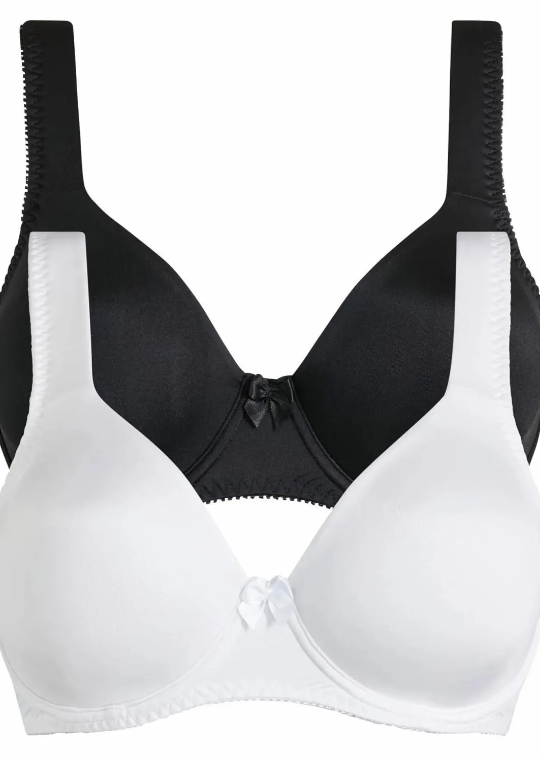 Online T-Shirt BH mit Bügel und Glanzeffekt (2er Pack) Damen Große Cups D-H|Bhs