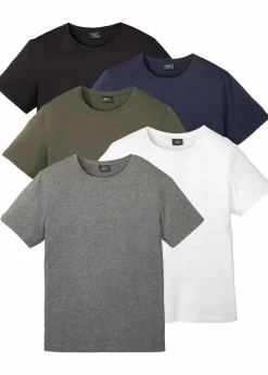 Hot T-Shirt (5er Pack) Herren Shirts & Polos|Sportbekleidung