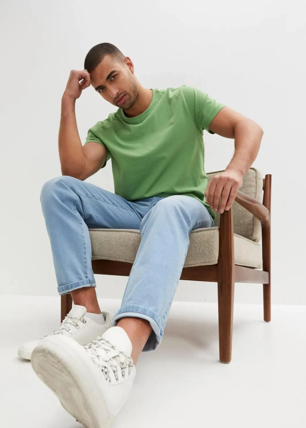 Herren bonprix Shirts & Polos|Basics|T-Shirt (3er Pack)