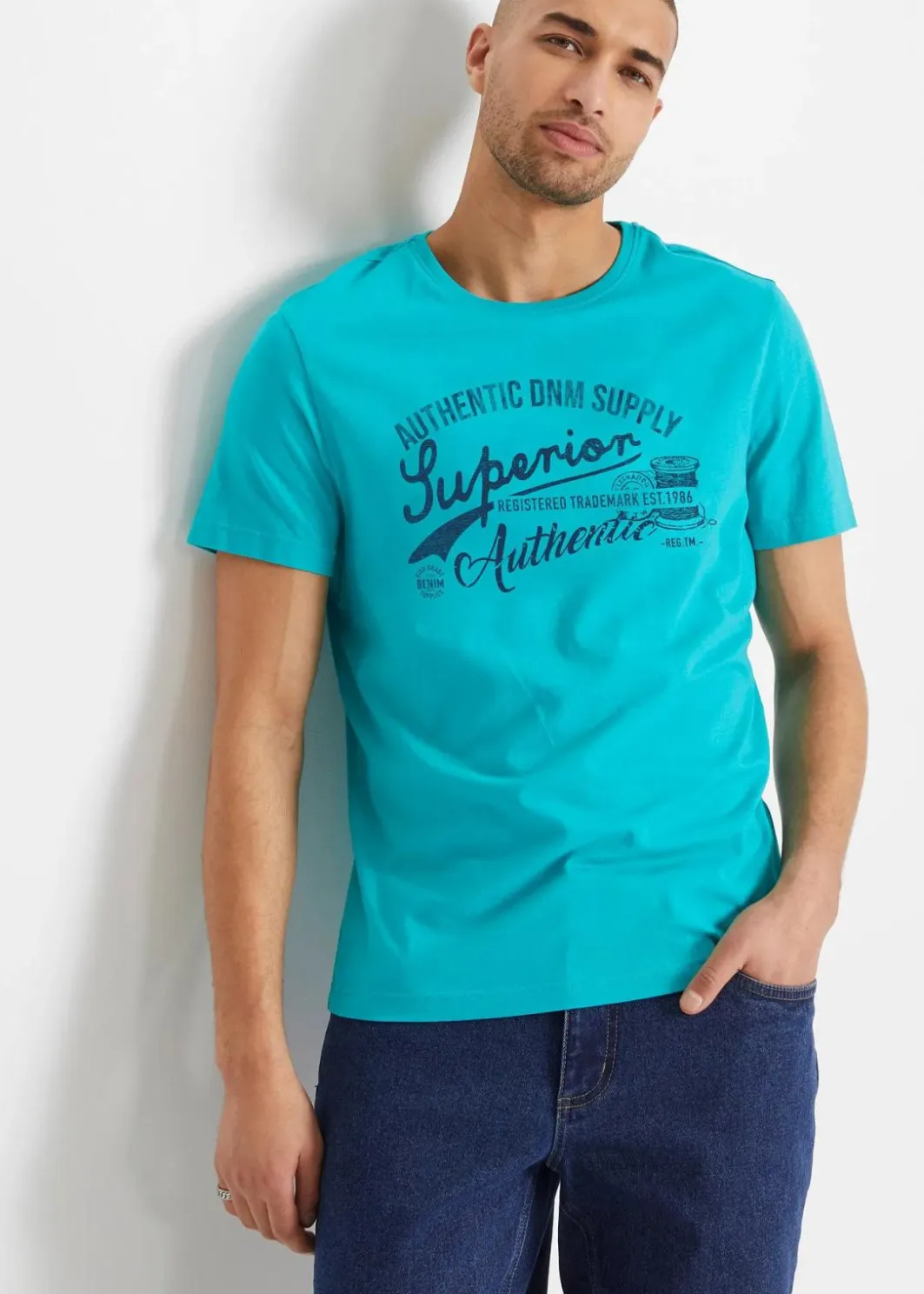 Herren bonprix Shirts & Polos|Große Größen|T-Shirt (2er Pack)