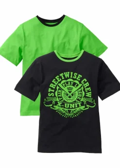 Clearance T-Shirt (2er Pack) aus reiner Baumwolle Kinder Jungen 9-16 Jahre·Mehrfachpacks|Jungen 9-16 Jahre·Shirts