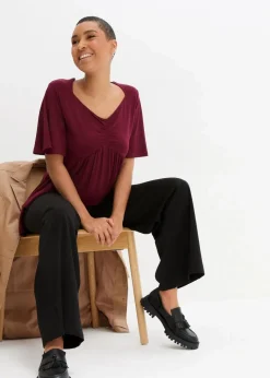 Clearance T-Shirt in A-Linie, kurzarm Damen Nachhaltigere Materialien|Shirts & Tops