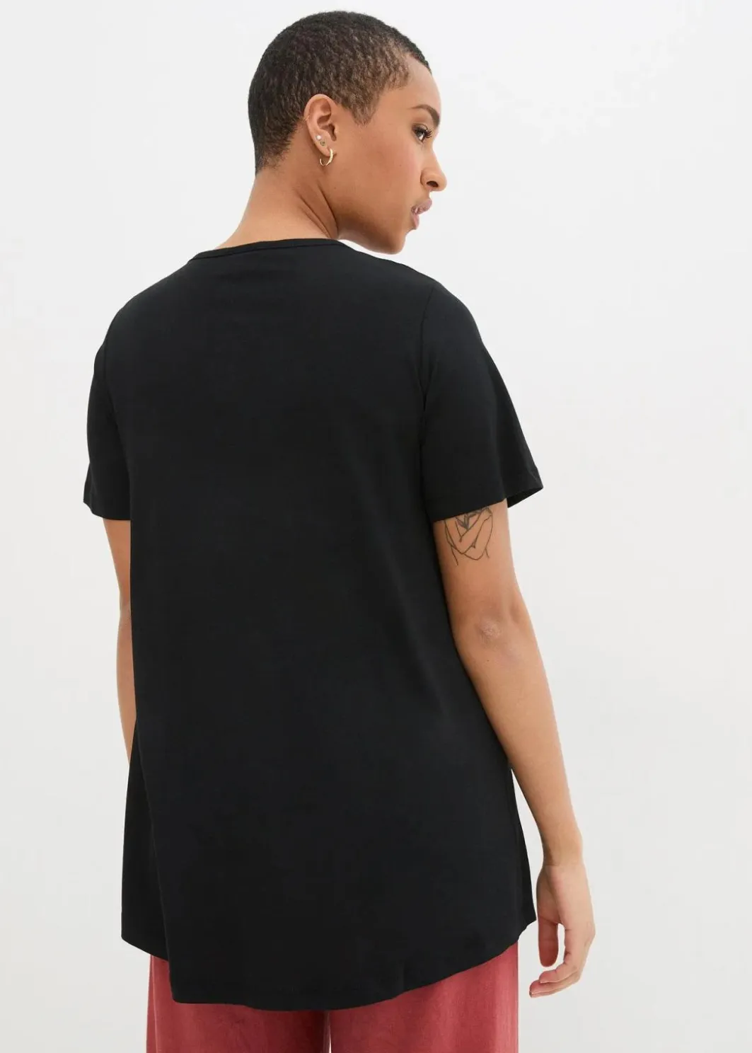 Damen bonprix Shirts & Tops|T-Shirt in A-Linien-Form, kurzarm