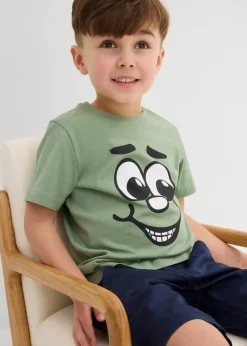Kinder bonprix Jungen 2-8 Jahre·Shirts|Jungen 2-8 Jahre·Mehrfachpacks|T-Shirt mit Bio-Baumwolle (2er Pack)