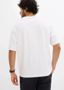 Discount T-Shirt mit 3D-Print aus reiner Bio-Baumwolle, Loose Fit Herren Große Größen|Shirts & Polos