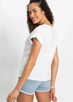 Damen bonprix Shirts & Tops|T-Shirt mit floralem Print