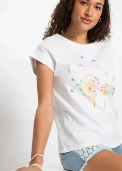 Damen bonprix Shirts & Tops|T-Shirt mit floralem Print