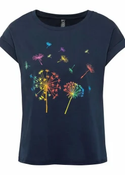 Outlet T-Shirt mit floralem Print Damen Shirts & Tops