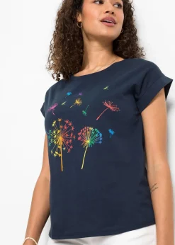 Outlet T-Shirt mit floralem Print Damen Shirts & Tops