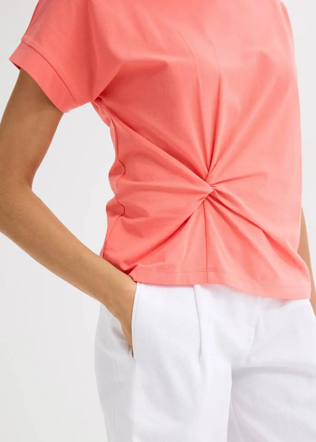 Sale T-Shirt mit Knotendetail Damen Shirts & Tops
