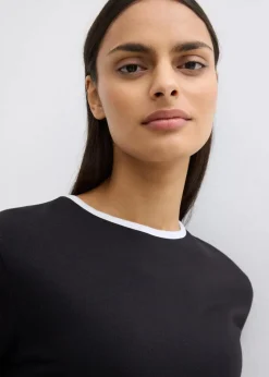 Damen bonprix Shirts & Tops|T-Shirt mit Kontrastdetail