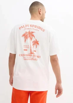Herren bonprix Strandmode|Große Größen|T-Shirt mit Rückenprint, Loose Fit