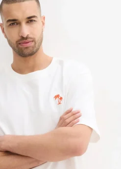 Herren bonprix Strandmode|Große Größen|T-Shirt mit Rückenprint, Loose Fit