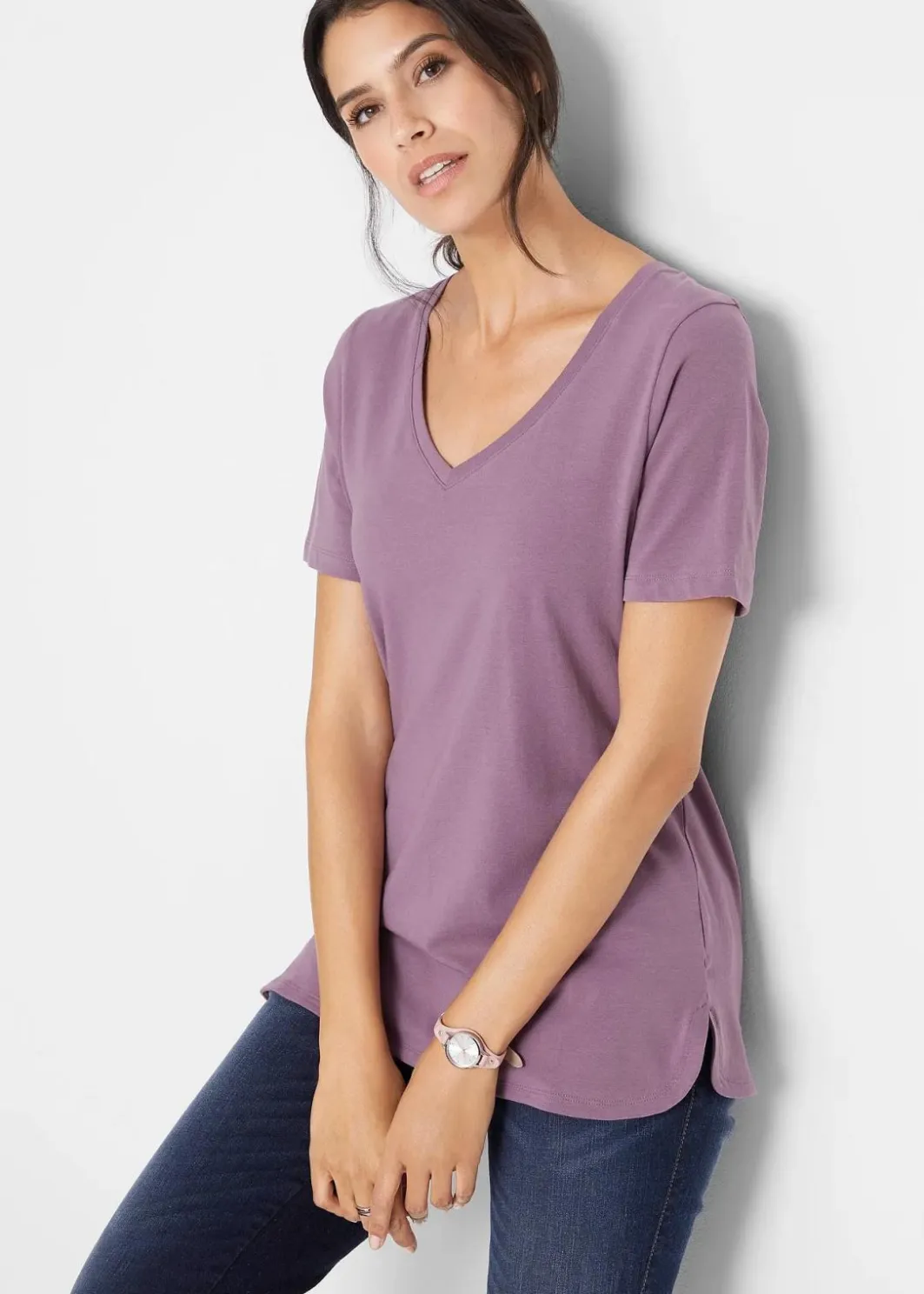 Damen bonprix Bekleidung·Röcke|Basics|T-Shirt mit reiner Bio-Baumwolle