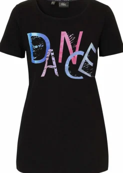 Hot T-Shirt mit Retro-Print Damen Bekleidung·Sweat|Nachhaltigere Materialien