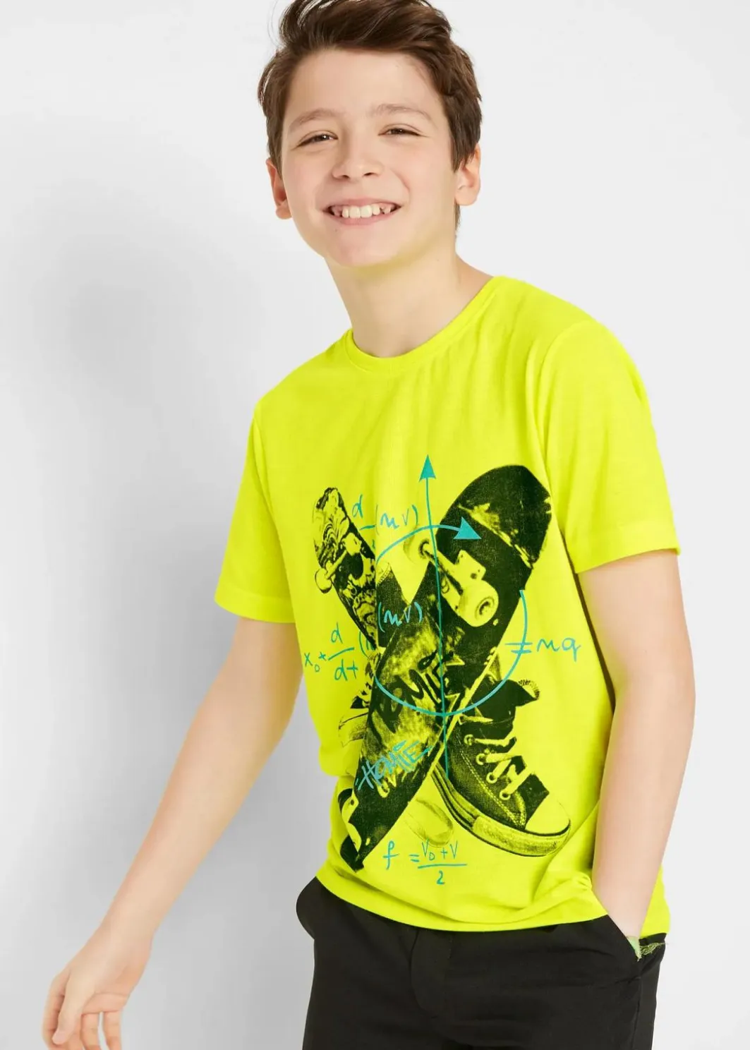 Hot T-Shirt mit Skater-Print Kinder Jungen 9-16 Jahre·Shirts