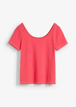 Damen bonprix Shirts & Tops|Basics|T-Shirt mit tiefem Rückenausschnitt
