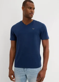 New T-Shirt mit V-Ausschnitt aus reiner Bio-Baumwolle (2er Pack) Herren Shirts & Polos|Basics