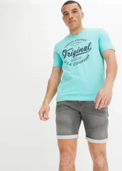 Online T-Shirt mit V-Ausschnitt aus reiner Baumwolle Herren Große Größen|Shirts & Polos