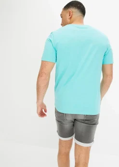 Online T-Shirt mit V-Ausschnitt aus reiner Baumwolle Herren Große Größen|Shirts & Polos