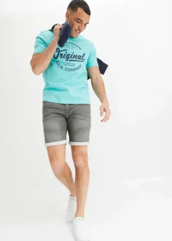 Online T-Shirt mit V-Ausschnitt aus reiner Baumwolle Herren Große Größen|Shirts & Polos
