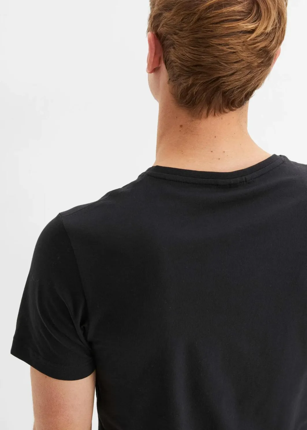 Herren bonprix Shirts & Polos|Basics|T-Shirt mit V-Ausschnitt (3er Pack)
