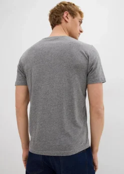 Herren bonprix Shirts & Polos|Basics|T-Shirt mit V-Ausschnitt (3er Pack)