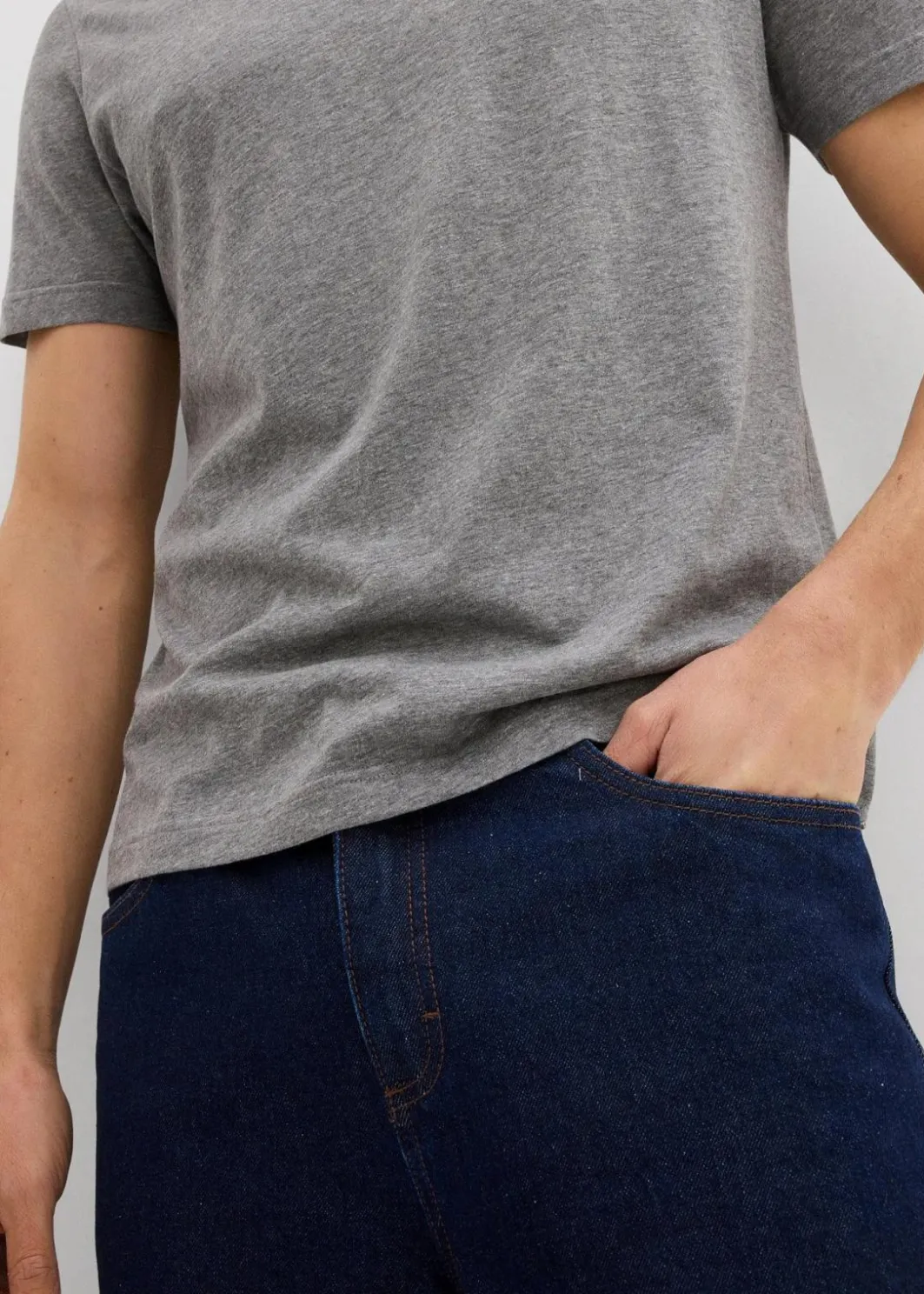 Herren bonprix Shirts & Polos|Basics|T-Shirt mit V-Ausschnitt (3er Pack)