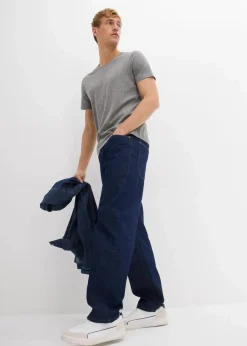 Herren bonprix Shirts & Polos|Basics|T-Shirt mit V-Ausschnitt (3er Pack)
