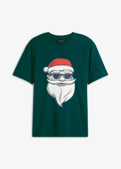 Herren bonprix Große Größen|Shirts & Polos|T-Shirt mit Weihnachtsmotiv aus reiner Bio-Baumwolle